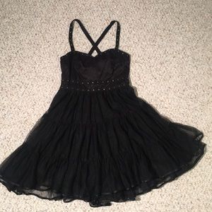 Vantage Rivet black dress tutu dress